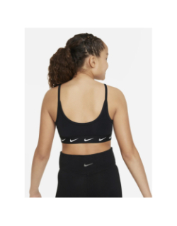 Brassière one multi-logos noir fille - Nike