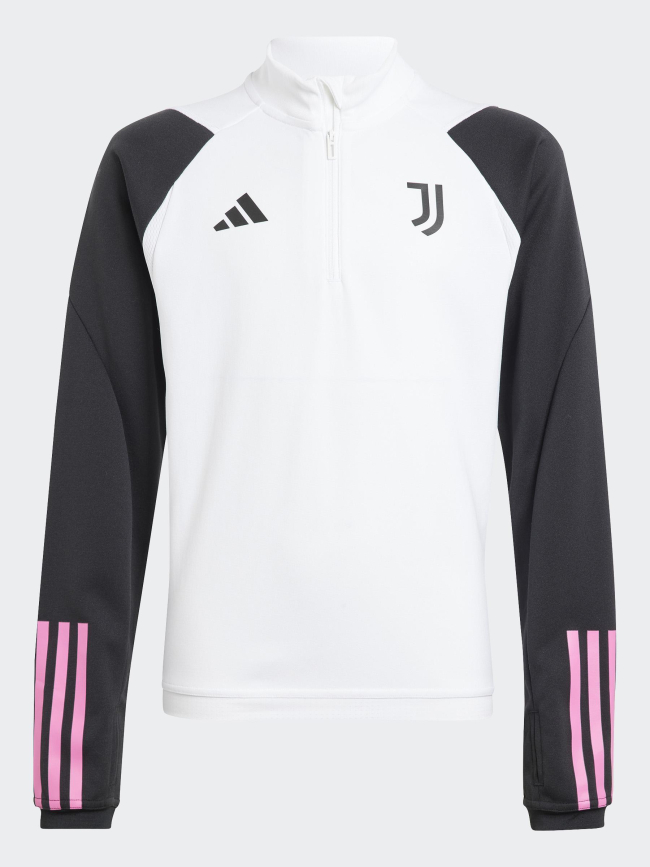 Sweat de football zippé juventus training blanc enfant - Adidas