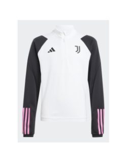 Sweat de football zippé juventus training blanc enfant - Adidas