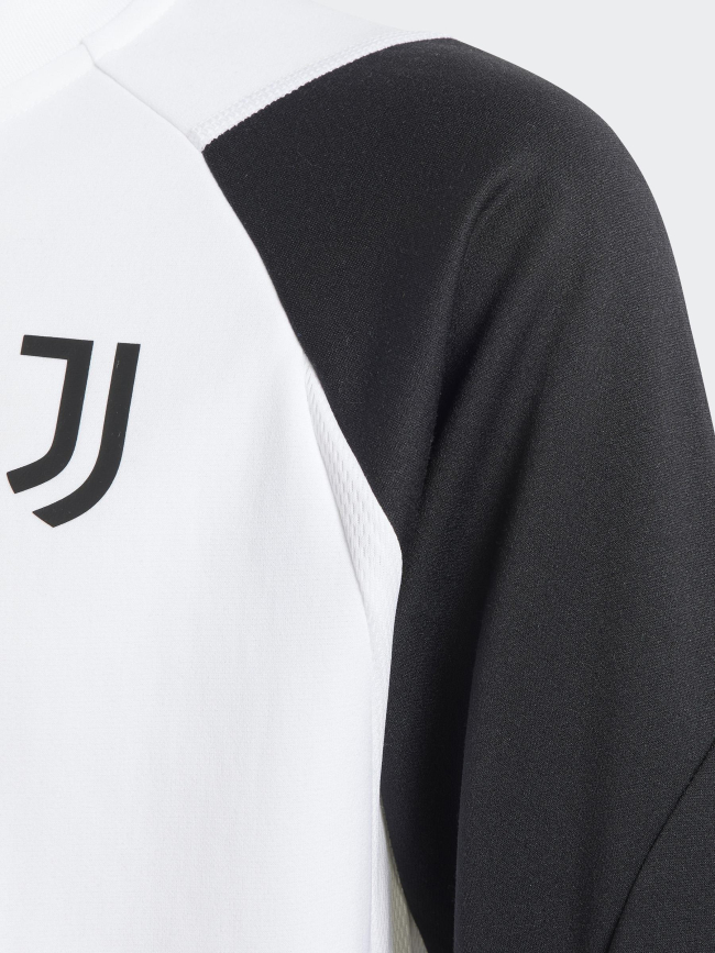 Sweat de football zippé juventus training blanc enfant - Adidas