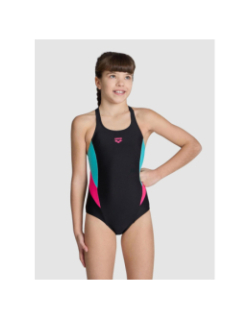 Maillot de bain swimsuit back panel noir fille - Arena