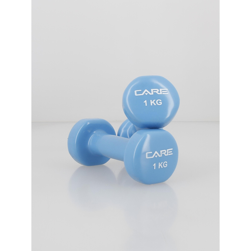 Haltère pvc 2X1kg bleu - Care