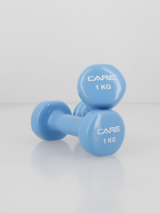 Haltère pvc 2X1kg bleu - Care