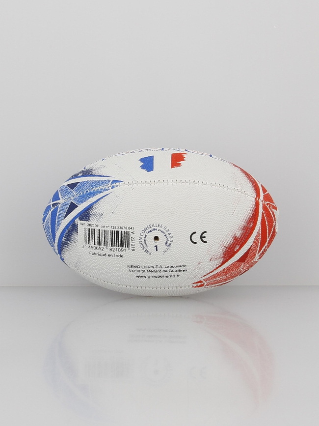 Mini ballon de rugby t1 france blanc - Nemo