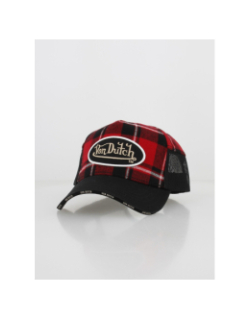 Casquette style bucheron rouge/noir homme - Von Dutch