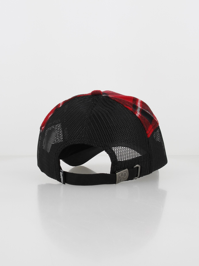 Casquette style bucheron rouge/noir homme - Von Dutch