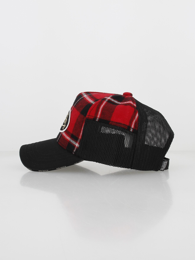 Casquette style bucheron rouge/noir homme - Von Dutch