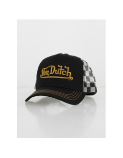 Casquette motif damier noir homme - Von Dutch