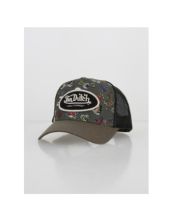 Casquette trucker dessin kaki homme - Von Dutch