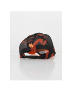 Casquette trucker filet imprimé orange/noir homme - Von Dutch