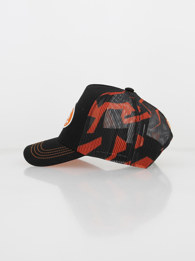 Casquette trucker filet imprimé orange/noir homme - Von Dutch