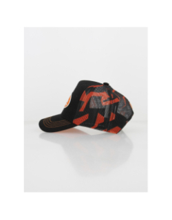 Casquette trucker filet imprimé orange/noir homme - Von Dutch