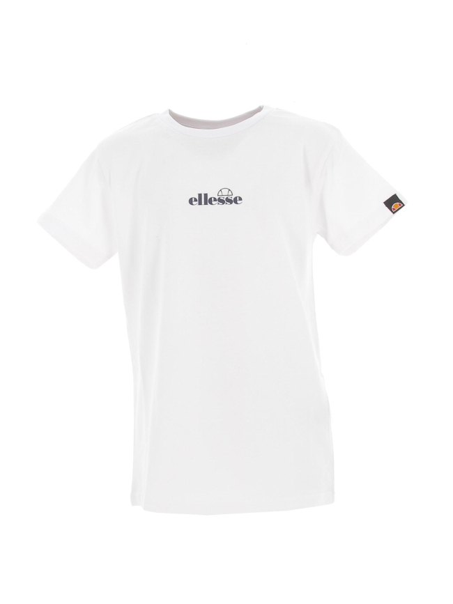 T-shirt uni valera blanc garçon - Ellesse