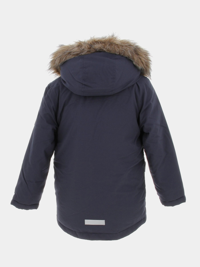 Parka marlin capuche amovible uni bleu marine garçon - Name It