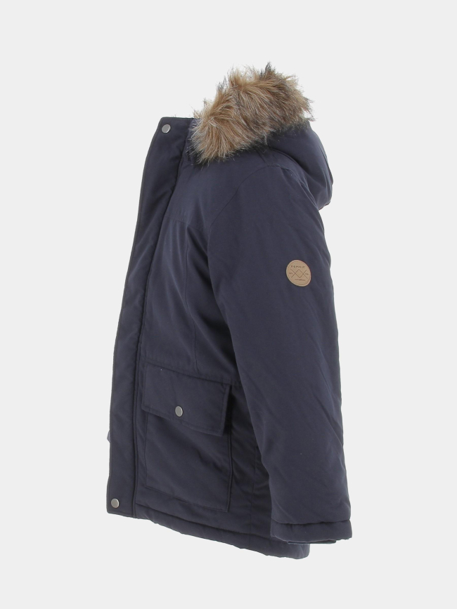 Parka marlin capuche amovible uni bleu marine garçon - Name It