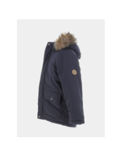 Parka marlin capuche amovible uni bleu marine garçon - Name It