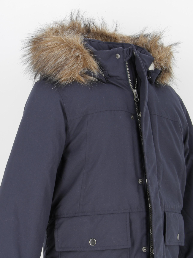 Parka marlin capuche amovible uni bleu marine garçon - Name It