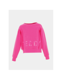 Sweat s-patti uni rose fille - Teddy Smith