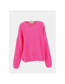 Pull en mohair col v molly rose fille - Teddy Smith