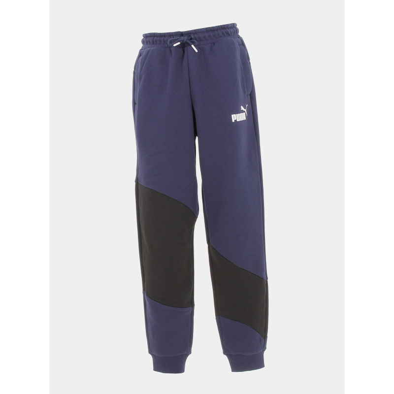 Jogging bicolore cat noir bleu marine garçon - Puma