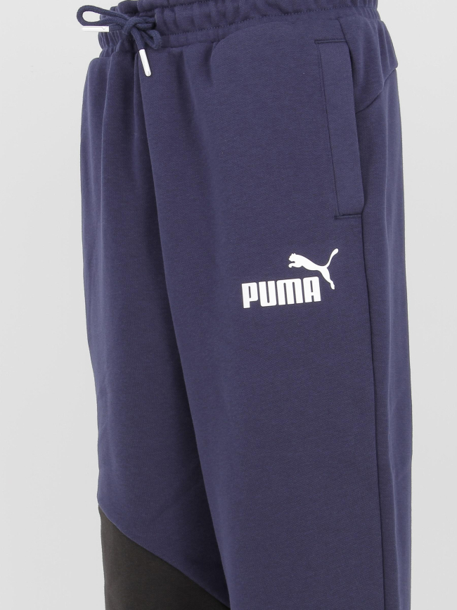 Jogging bicolore cat noir bleu marine garçon - Puma