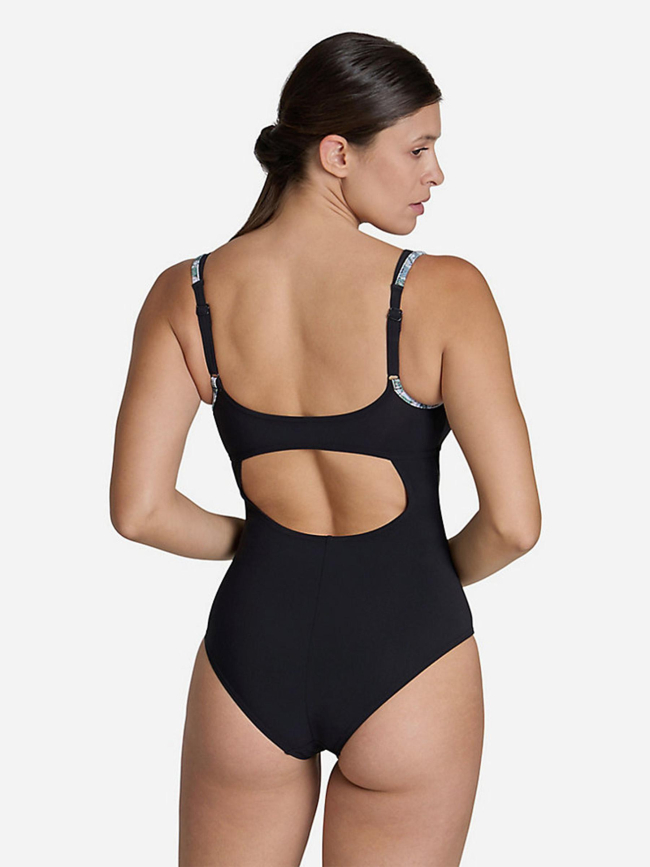 Maillot de bain bodylift chiara strap back noir femme - Arena