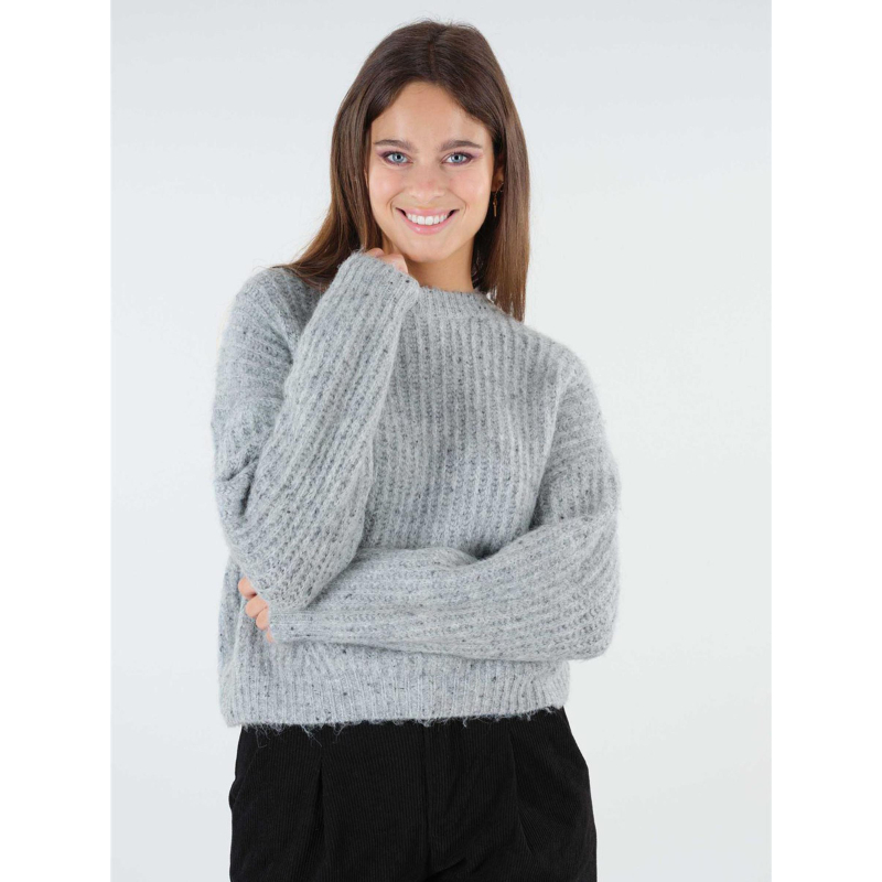 Pull laine morigane gris femme - Deeluxe