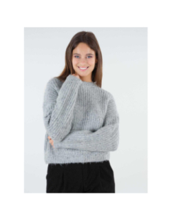 Pull laine morigane gris femme - Deeluxe