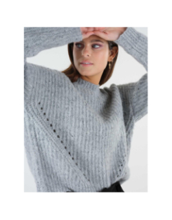 Pull laine morigane gris femme - Deeluxe