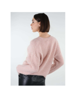 Pull laine morigane rose femme - Deeluxe