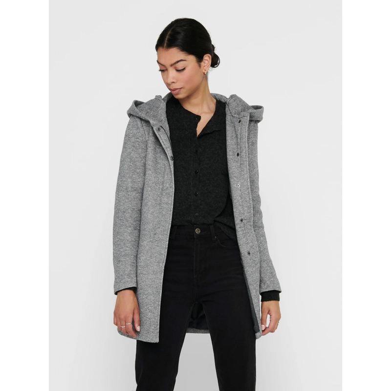 Manteau léger sedona gris chiné femme - Only