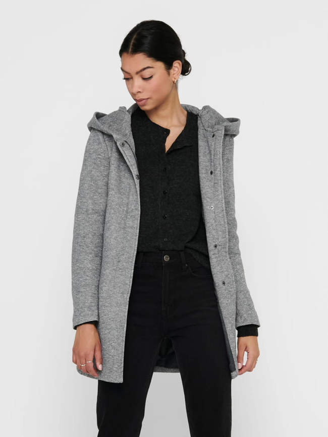 Manteau léger sedona gris chiné femme - Only