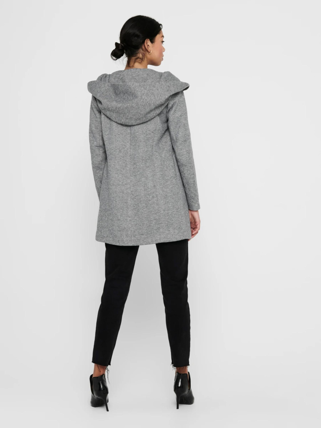 Manteau léger sedona gris chiné femme - Only