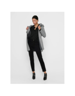 Manteau léger sedona gris chiné femme - Only