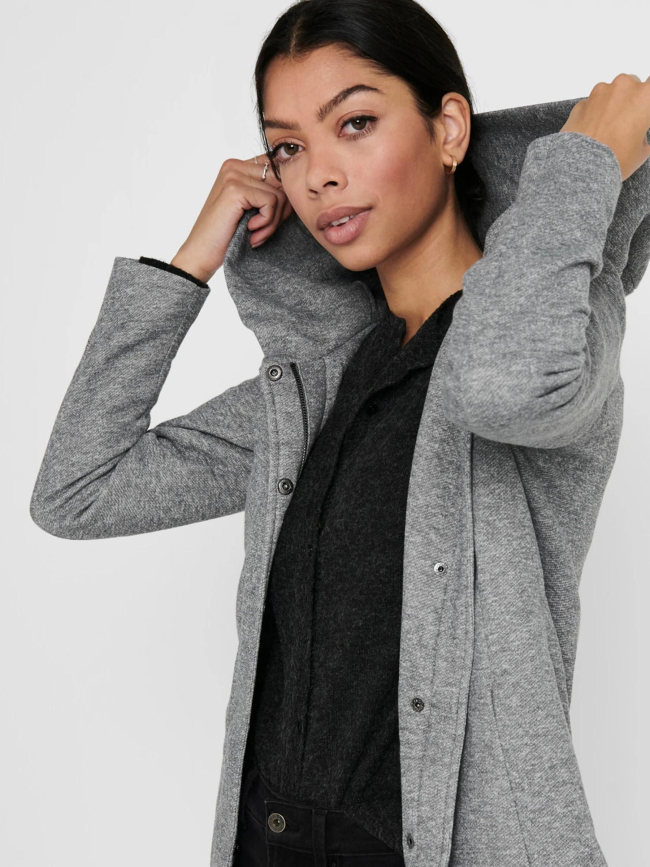 Manteau léger sedona gris chiné femme - Only