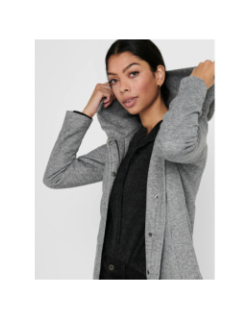 Manteau léger sedona gris chiné femme - Only