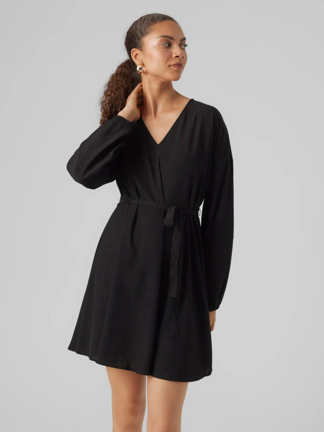 Robe courte naja ruban uni noir femme - Vero Moda