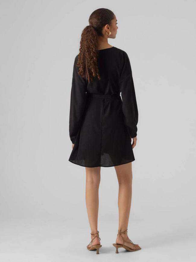 Robe courte naja ruban uni noir femme - Vero Moda