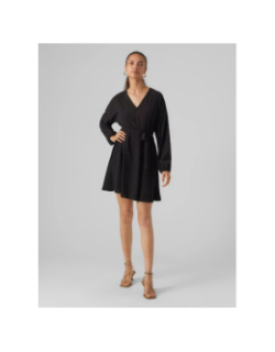 Robe courte naja ruban uni noir femme - Vero Moda