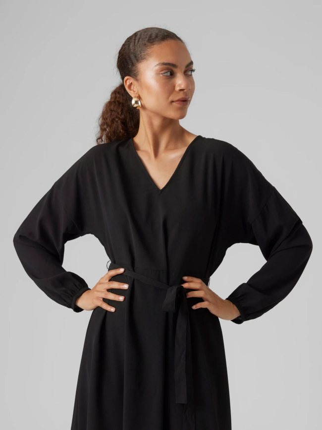 Robe courte naja ruban uni noir femme - Vero Moda