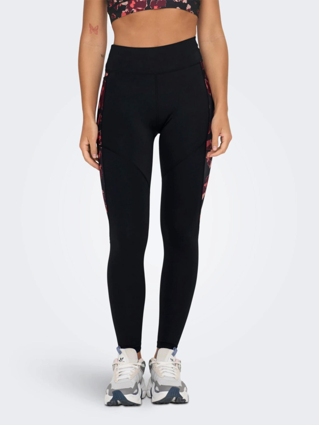 Legging jam lora 2 taille haute training noir femme - Only