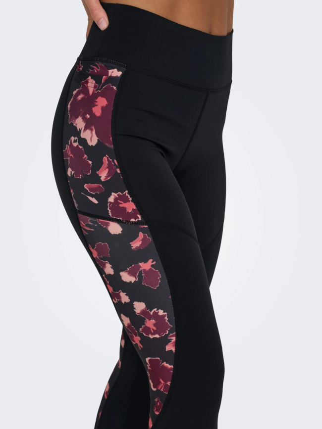 Legging jam lora 2 taille haute training noir femme - Only