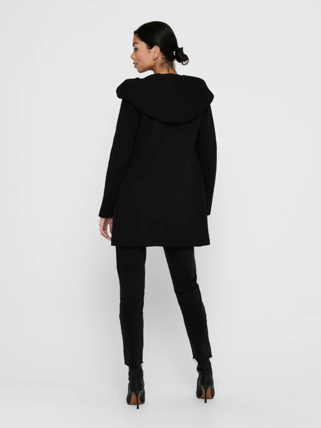 Manteau à capuche sedona light noir femme - Only