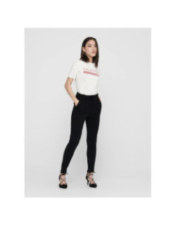 Pantalon poptrash life noir femme - Only