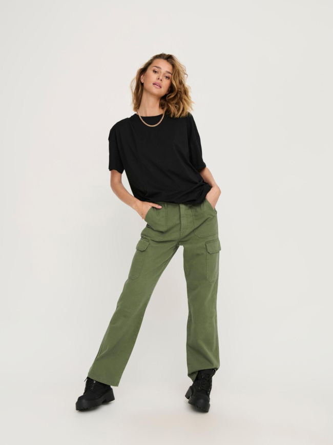 Pantalon cargo malfy taille haute kaki femme - Only