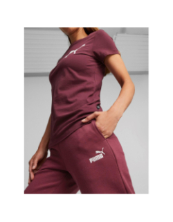 Pantalon de survêtement essential bordeaux femme - Puma