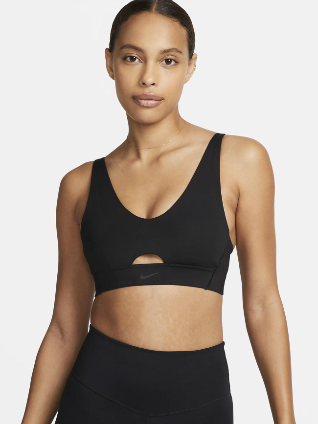 Brassière de running df indy plunge noir femme - Nike