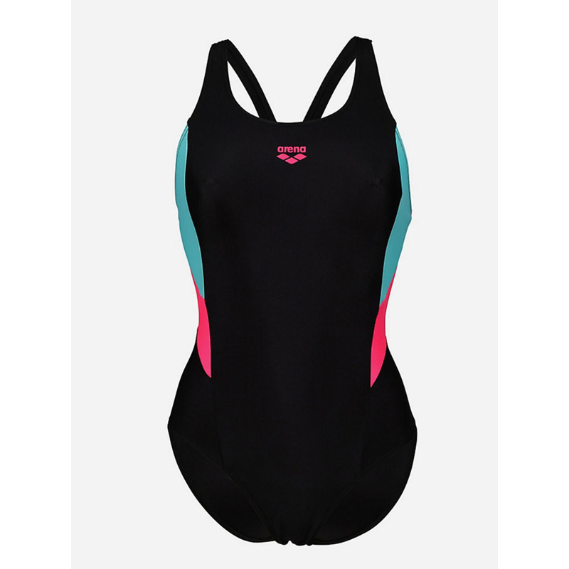 Maillot de bain swimsuit back panel noir femme - Arena