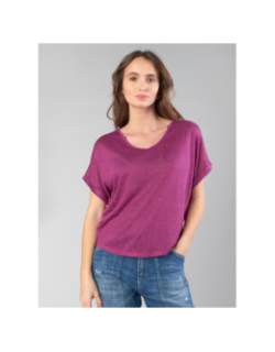 T-shirt bibou berry violet femme - Le Temps Des Cerises