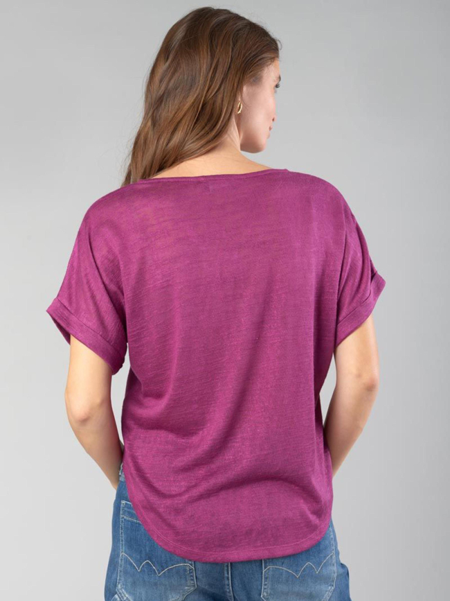 T-shirt bibou berry violet femme - Le Temps Des Cerises